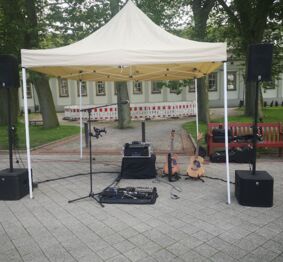 Gitman One Man Band auf dem Schlemmerabendmarkt Bad Oyenhausen