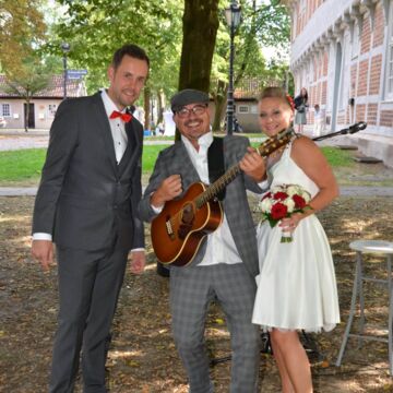 Gitman Hochzeitssänger auf einer Trauung Sylt