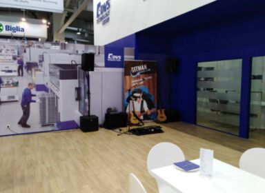 Gitman Livemusiker auf der Emo Messe in Hannover